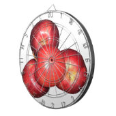 Zoete & scherpe rode appels - biologische fruitpri dartbord (Voorkant Rechts)