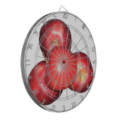 Zoete & scherpe rode appels - biologische fruitpri dartbord (Voorkant Links)