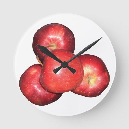 Zoete & scherpe rode appels - biologische fruitpri ronde klok (Voorkant)