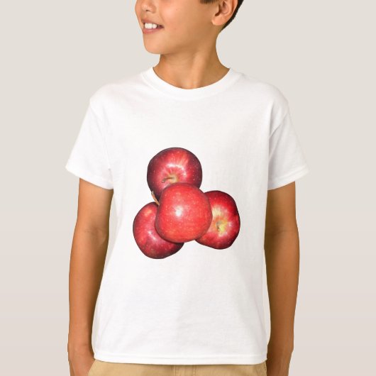 Zoete & scherpe rode appels - biologische fruitpri t-shirt (Voorkant)