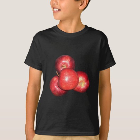 Zoete & scherpe rode appels - biologische fruitpri t-shirt (Voorkant)