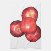 Zoete & scherpe rode appels - biologische fruitpri theedoek (Verticaal)