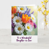 Zoete Schoondochterkaart Kaart (Gele Bloem)