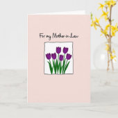 Zoete Schoonmoeder Tulp Kaart (Gele Bloem)