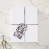 Zoete sering en salie waterverf cadeaulabel (Met Touw)