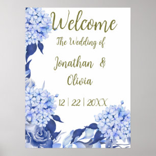 Zoete Shower Lente paarse Bloemige Trouw Poster