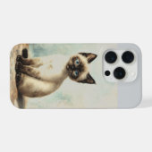 Zoete Siamese kitten iPhone / iPad hoesje 15 Pro Case (Achterkant horizontaal)