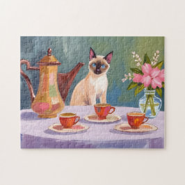 Zoete Siamese & Theetijd Legpuzzel