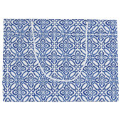 Zoete Sinaasappels en blauw wit Tegel bruiloft Groot Cadeauzakje (Achterkant)