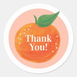 Zoete Sinaasronde Bedankstickers Ronde Sticker