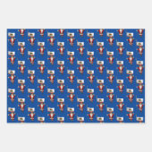 Zoete Sinterklaas Bezoeken Californië Inpakpapier Vel (Voorkant)