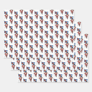 Zoete Sinterklaas Bezoeken Colorado Inpakpapier Vel