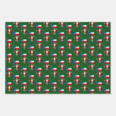 Zoete Sinterklaas Bezoeken Texas Inpakpapier Vel (Voorkant)