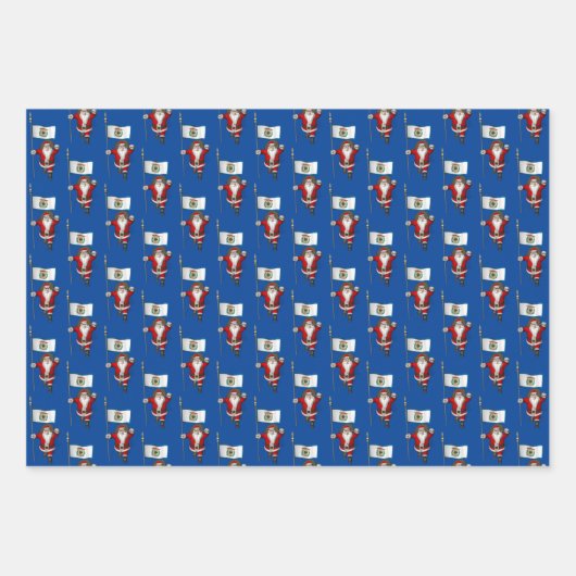 Zoete Sinterklaas Bezoeken West Virginia Inpakpapier Vel (Voorkant)