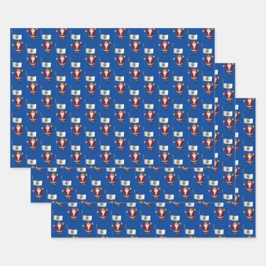 Zoete Sinterklaas Bezoeken West Virginia Inpakpapier Vel (Set)