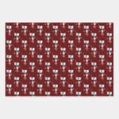 Zoete Sinterklaas Bezoeken West Virginia Inpakpapier Vel (Voorkant 3)