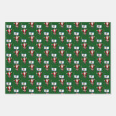 Zoete Sinterklaas Bezoeken West Virginia Inpakpapier Vel (Voorkant 2)