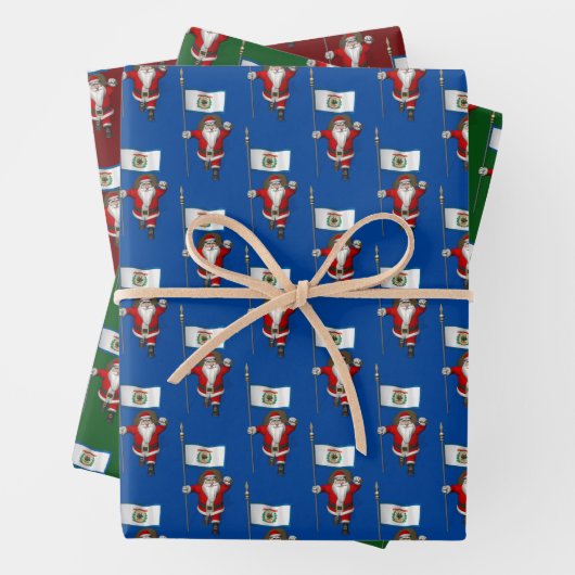 Zoete Sinterklaas Bezoeken West Virginia Inpakpapier Vel (In situ)