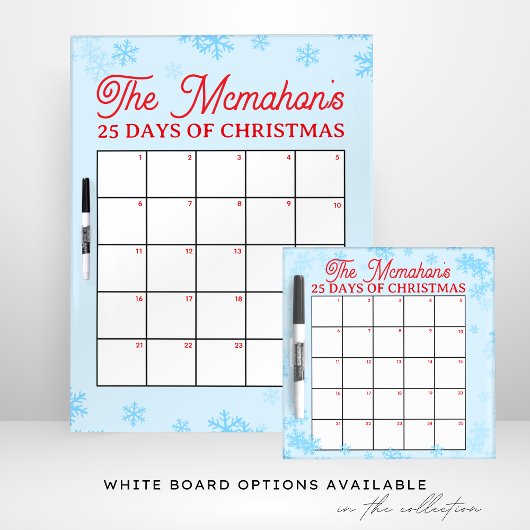 Zoete sneeuwvlok 25 dagen van kerstactiviteit reclamebord met voetstuk