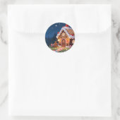 Zoete Snoep Cottage Stickerblad Ronde Sticker (Tas)