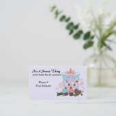 Zoete Snoep en behandelingen Visitekaartje (Staand voorkant)