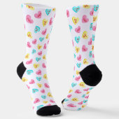 Zoete Snoep Hartjes Valentijnsdag Sokken (Gebogen)