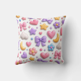 Zoete Snoep Pastel Icoon Patroon Kussen