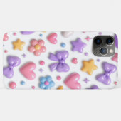 Zoete Snoep Pastel Icoontjes Patroon Case-Mate iPhone Case (Achterkant (horizontaal))