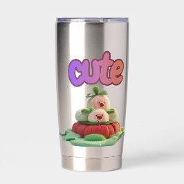 Zoete Snoepjes 3D Kawaii Kunst Geïsoleerde Drinkbeker