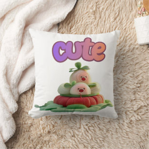 Zoete Snoepjes 3D Kawaii Kunst – Pastel Pastel T-s Kussen