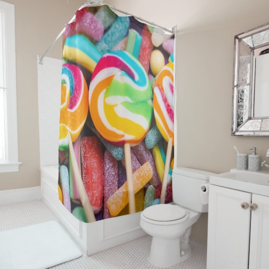 zoete snoepjes douchegordijn (In situ)