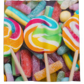 zoete snoepjes douchegordijn (Voorkant)