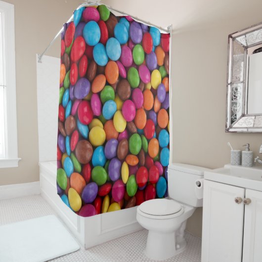 Zoete snoepjes douchegordijn (In situ)