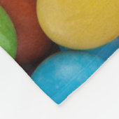 Zoete snoepjes fleece deken (Hoek)