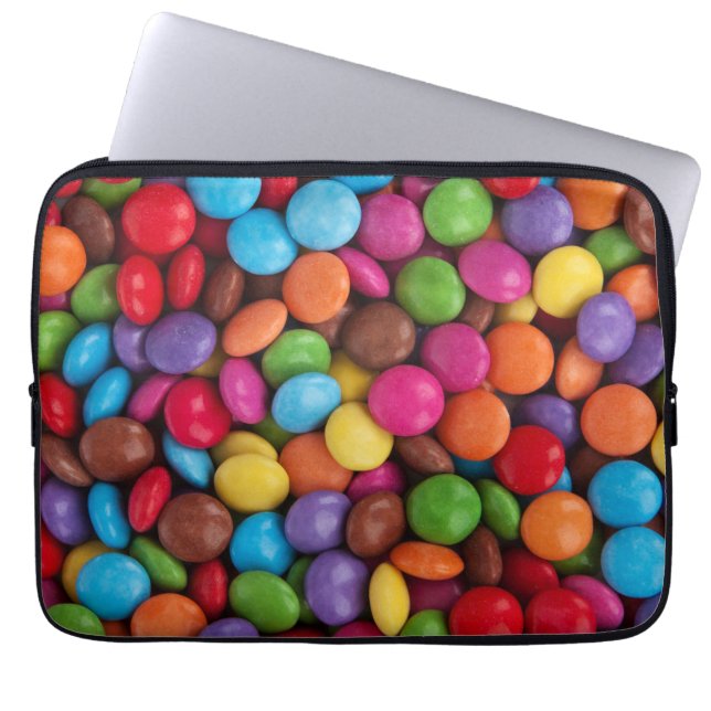 Zoete snoepjes laptop sleeve (Voorkant)