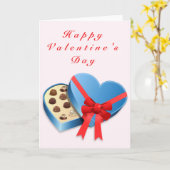 Zoete Snoepjes Liefde Hart Valentijnsdag Kaart (Gele Bloem)