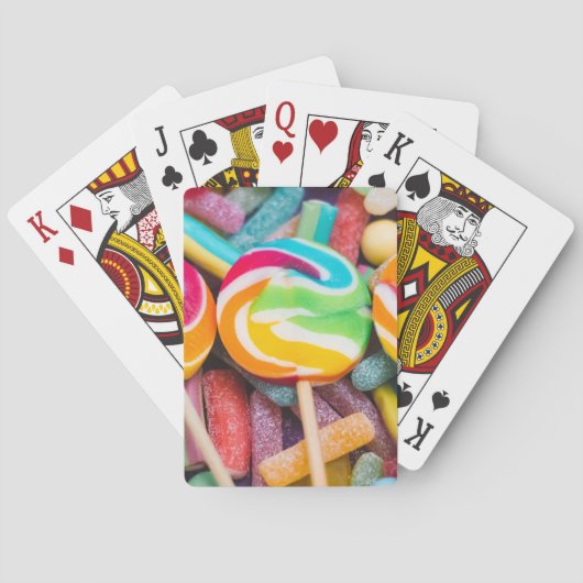 zoete snoepjes pokerkaarten (Achterkant)