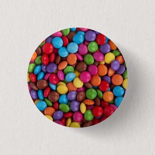 Zoete snoepjes ronde button 3,2 cm (Voorkant)