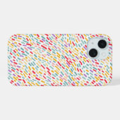 Zoete Snoepjes Strooipatroon iPhone 15 Case (Achterkant horizontaal)