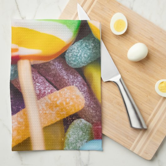 zoete snoepjes theedoek (Quarter Fold)