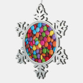Zoete snoepjes tin sneeuwvlok ornament (Rechts)