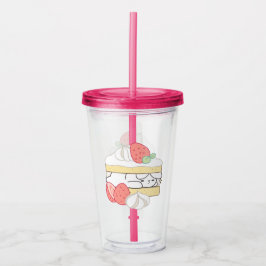 Zoete Snuggles: Buniberry Shortcake Delight Acryl Drinkbeker