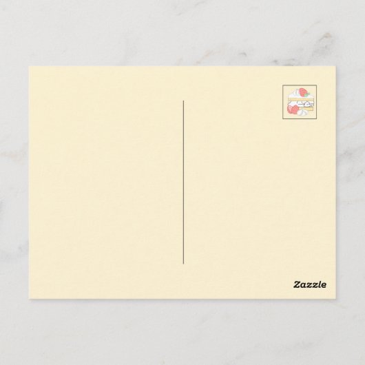 Zoete Snuggles: Buniberry Shortcake Delight Briefkaart (Achterkant)