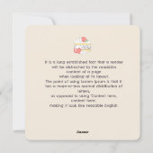 Zoete Snuggles: Buniberry Shortcake Delight Feestdagenkaart (Achterkant)