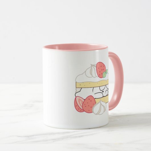 Zoete Snuggles: Buniberry Shortcake Delight Mok (Voorkant rechts)