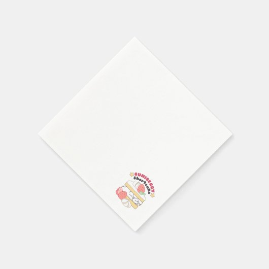 Zoete Snuggles: Buniberry Shortcake Delight Servet (Hoek)