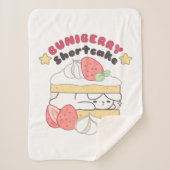 Zoete Snuggles: Buniberry Shortcake Delight Sherpa Deken (Voorkant)