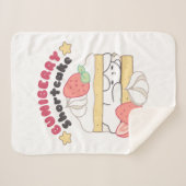 Zoete Snuggles: Buniberry Shortcake Delight Sherpa Deken (Voorkant (horizontaal))