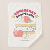 Zoete Snuggles: Buniberry Shortcake Delight Sherpa Deken (Voorkant)