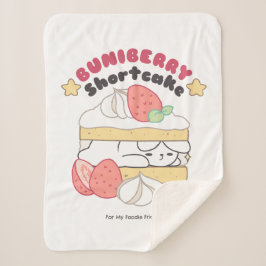 Zoete Snuggles: Buniberry Shortcake Delight Sherpa Deken